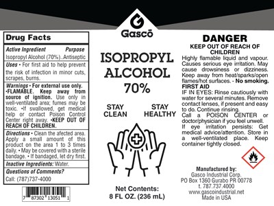 8 Oz (Gc   Isopropyl Alcohol 8 Oz (3x4) For Sato (temporary))